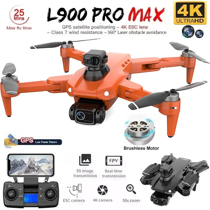 L900 Pro MAX GPS Drone 4K Prof - đánh giá và giá Rc Helicopter Electric