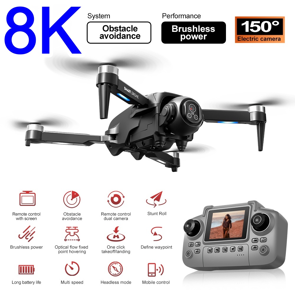 Brushless 8K Drone With HD 150 - đánh giá và giá Rc Helicopter Large