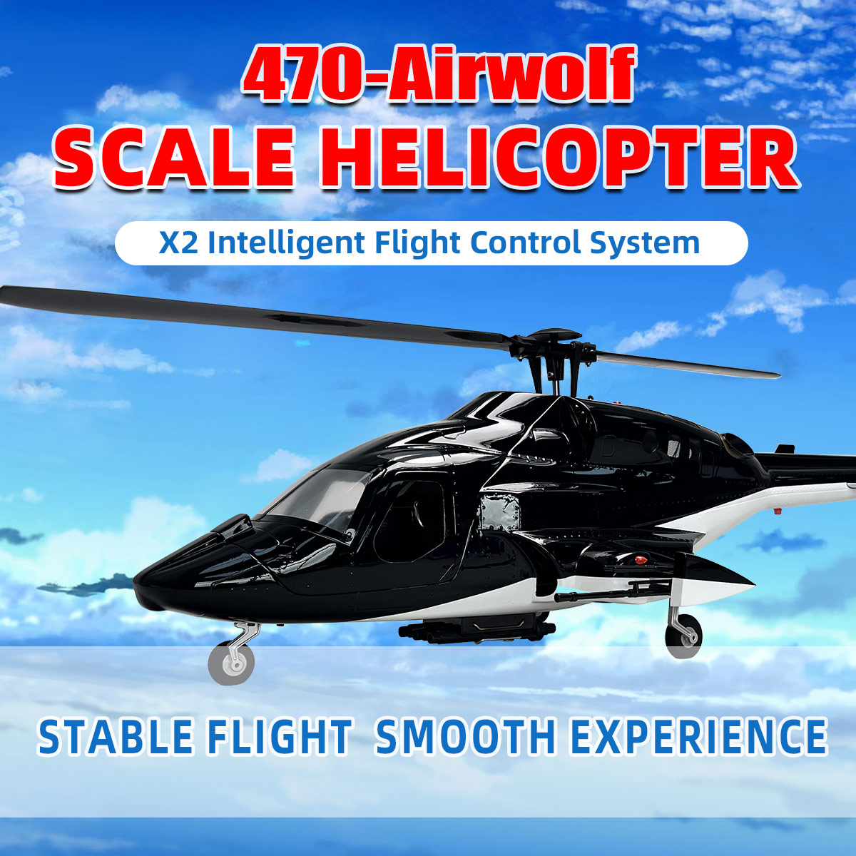 470 Size Airwolf RTF RC Helico - đánh giá và giá Rc Helicopter Nitro