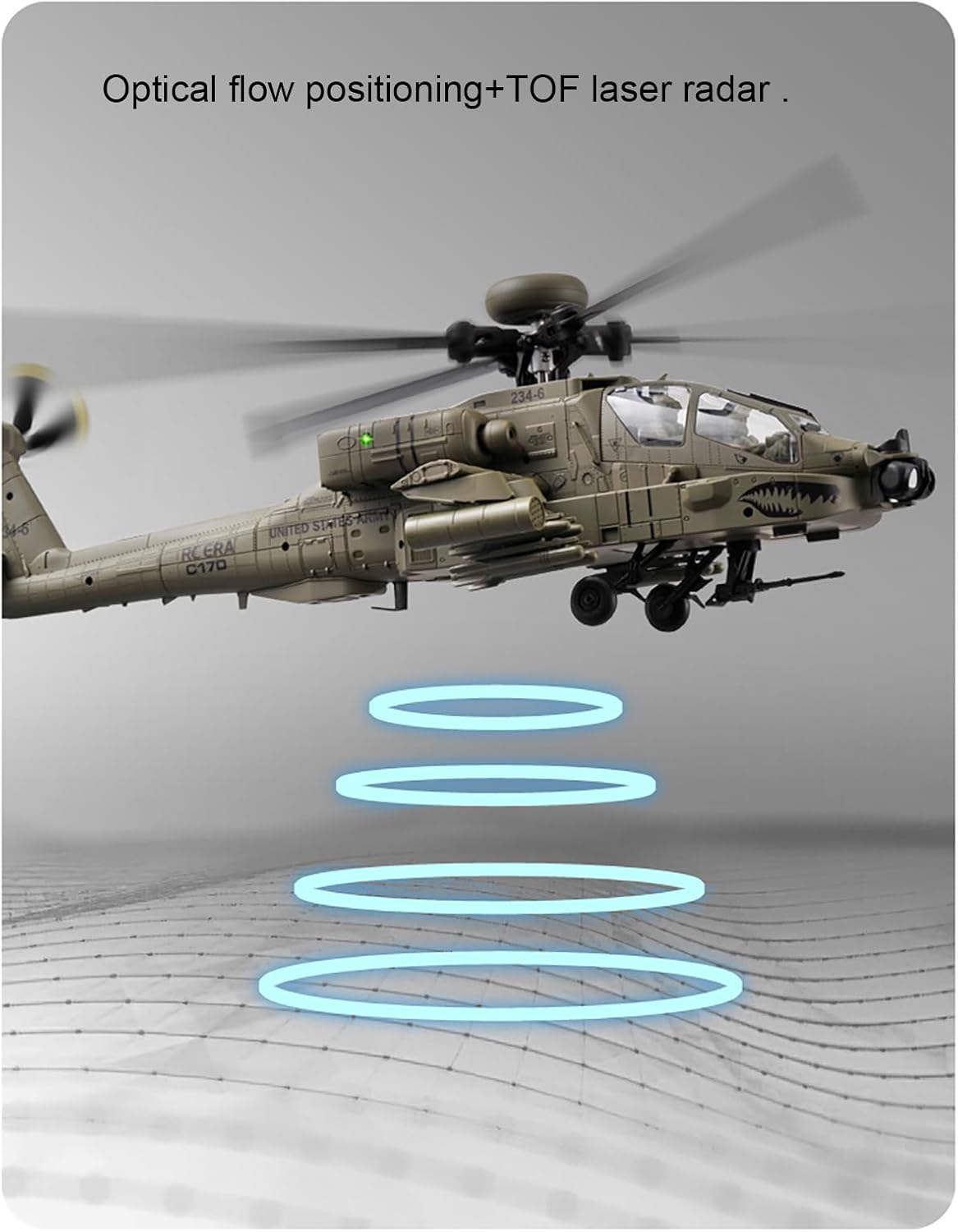 310MM 6CH C170 AH-64D Remote C - đánh giá và giá Rc Helicopter Large