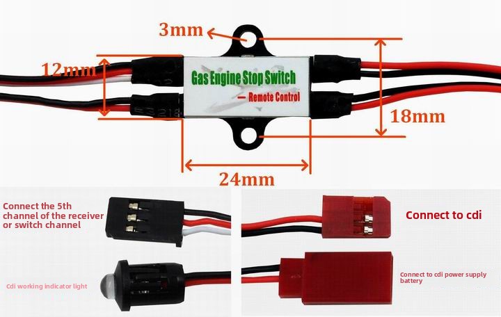 Gas Engine CDI Kill Switch for - đánh giá và giá Rc Helicopter Gas