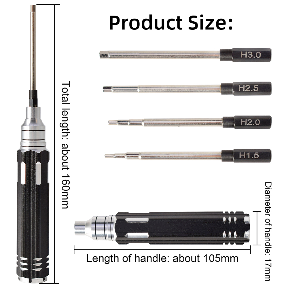 4 Trong 1 1.5Mm 2.0Mm 2.5Mm 3. - đánh giá và giá Rc Helicopter Tool Kit