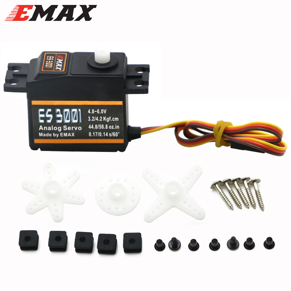 1/4PCS EMAX ES3001 4.8-6.0V 37 - đánh giá và giá Rc Helicopter Servo