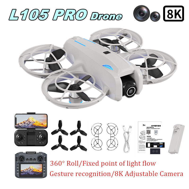 L105 PRO Drone Duel 8k Lens Fu - đánh giá và giá Rc Helicopter Charger